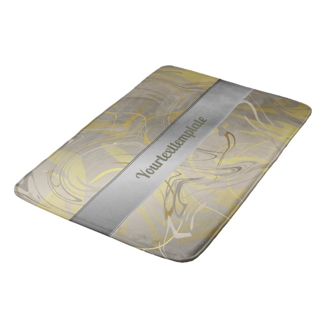 Vibrationer, färgad, färgstark + mönster, hus badrumsmatta (Vinklad)