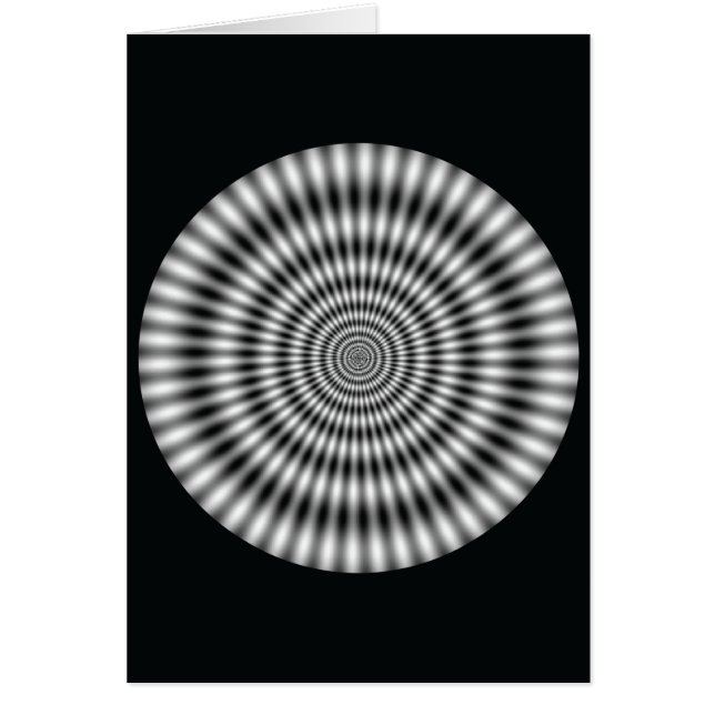 Vibrationscirkel - Optisk bild Hälsningskort (Framsidan)