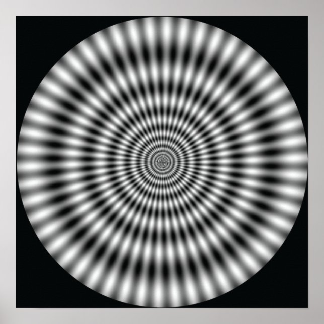 Vibrationscirkel - Optisk bild Poster (Framsidan)