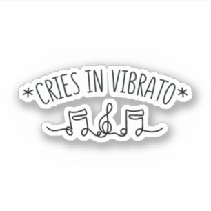 VIBRATO SINGING GRÅTER I VIBRATO KLISTERMÄRKEN