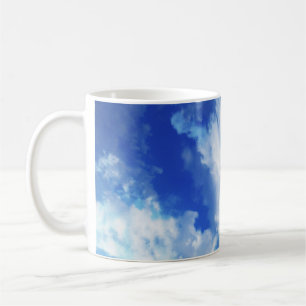 Vibrerande abstrakt himmel kaffemugg