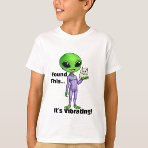 Vibrerande Alien Katt Tröja - Jag Hittade Denna Ro