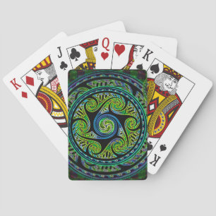 Vibrerande Celtic fnurra för Variated Spheres Casinokort