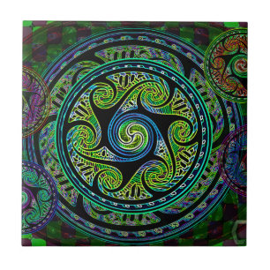 Vibrerande Celtic fnurra för Variated Spheres Kakelplatta