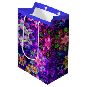 Vibrerande exploderande vattenfärgMandalas - medel