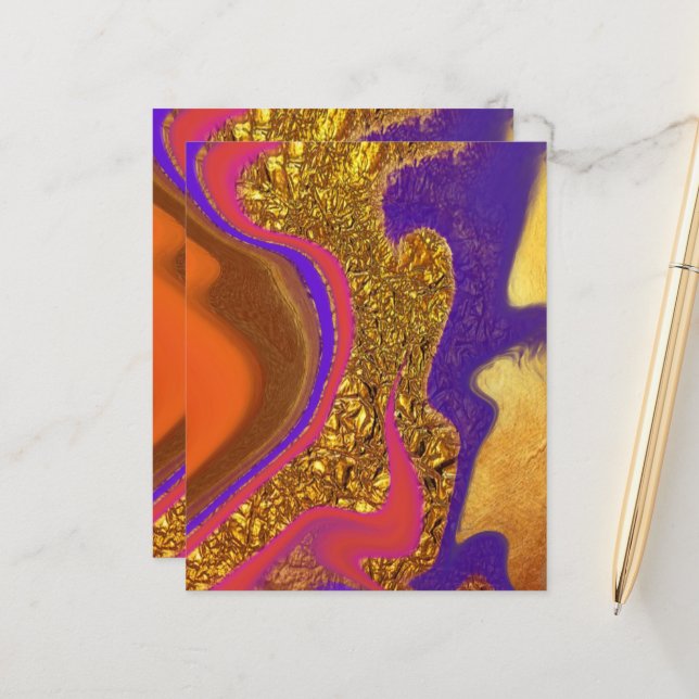 vibrerande färg art (Fram/Back In Situ)