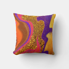 vibrerande färg art kudde