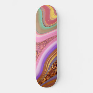 vibrerande färg art mini skateboard bräda 18,5 cm