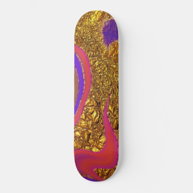vibrerande färgkonst mini skateboard bräda 18,5 cm (Framsida)