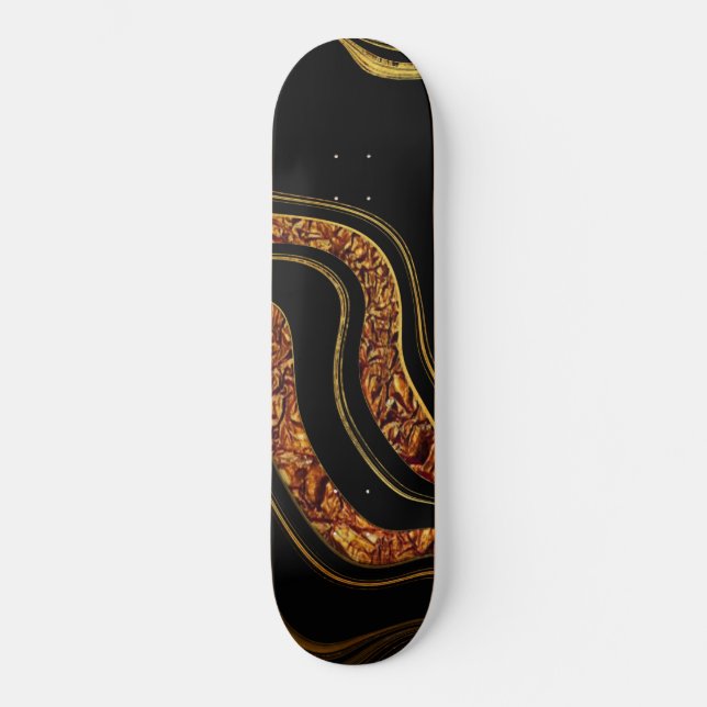 vibrerande färgkonst mini skateboard bräda 18,5 cm (Framsida)