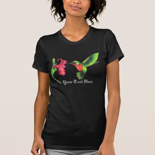 Vibrerande Hummingbirdskjorta T-shirt (Framsida)