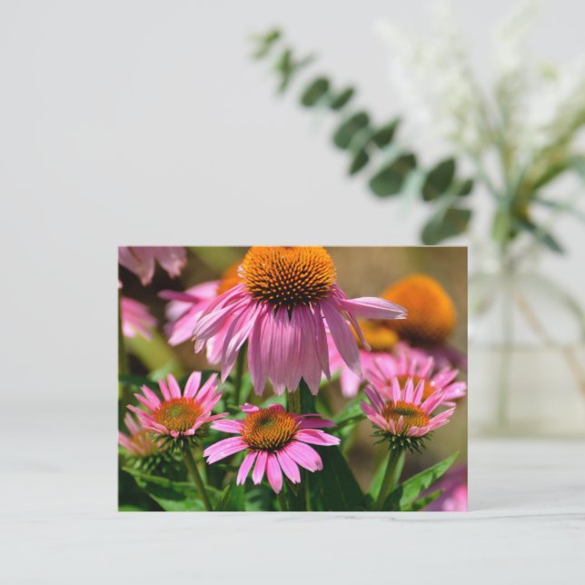 vibrerande lila vykort (Stående Fram)