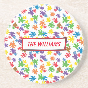 Vibrerande måla splatteren underlägg sandsten