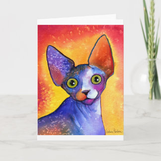 Vibrerande målning för sphynxkatt 3 kort