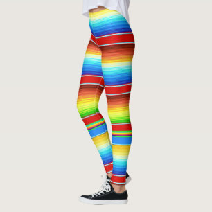 Vibrerande mexicansk filt traditionella spanska leggings