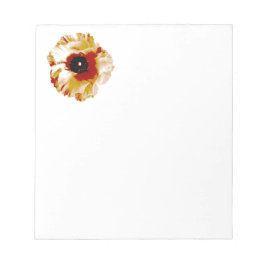 vibrerande orange och vit ranunculus anteckningsblock