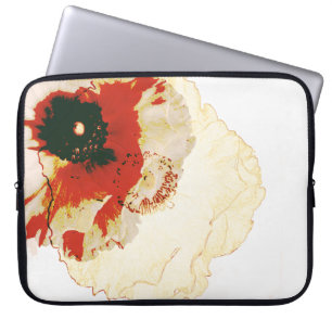 vibrerande orange och vit ranunculus laptop sleeve