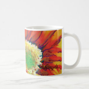 Vibrerande solrosmugg kaffemugg