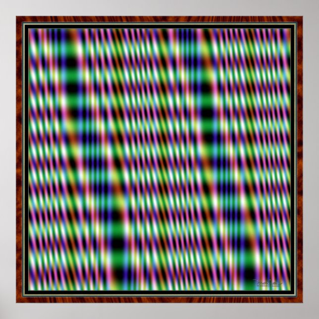 Vibrerar Linjer Poster (Framsidan)