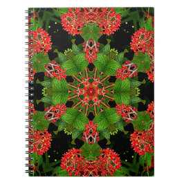 Viburnum Berries Kaleidoscope Anteckningsbok