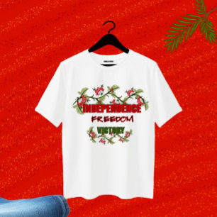 Viburnum grenar med textdesign t shirt