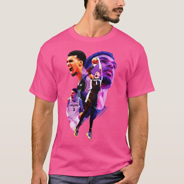 Vic Wemby Low Poly T Shirt (Framsida)