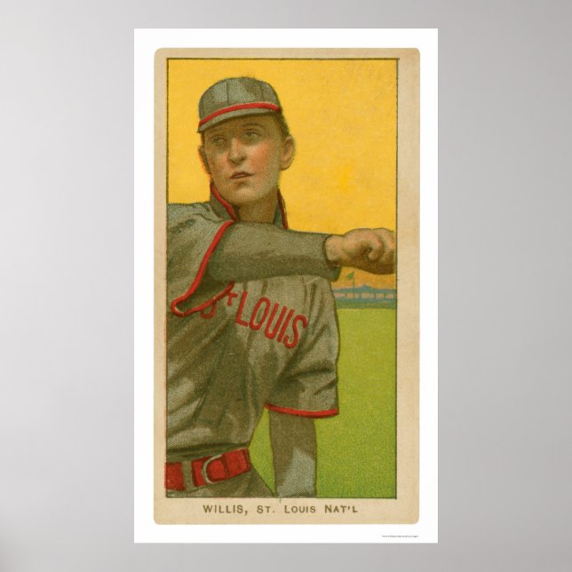 Vic Willis Baseball Card 1911 Poster (Framsidan)