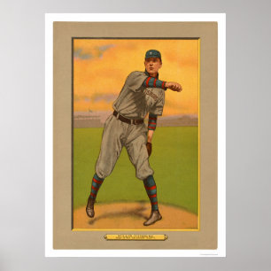 Vic Willis piratkopierar kardinalbaseball 1911 Poster