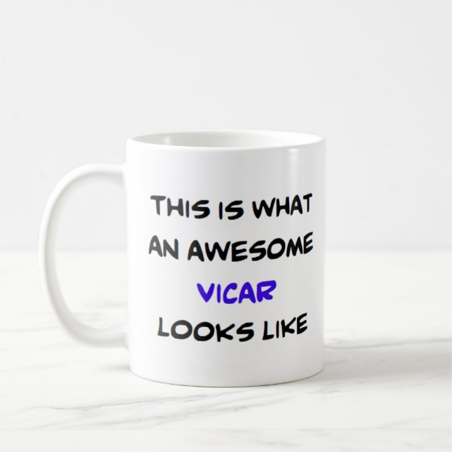 Vicar, fantastisk kaffemugg (Vänster)