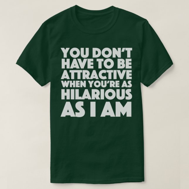 Vicar of Dibley Du behöver inte vara attraktiv när T Shirt (Design framsida)