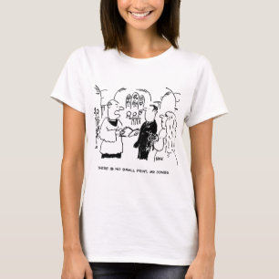 Vicar säger att det inte finns någon liten utskrif t shirt