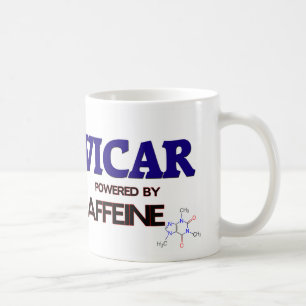 Vicar som drivas av koffein kaffemugg