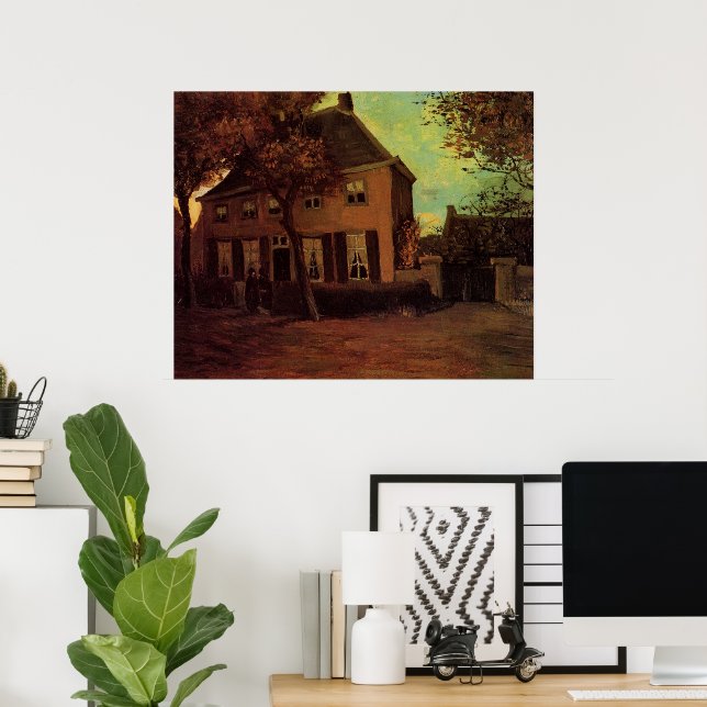 Vicarage i Nuenen av Vincent van Gogh Poster (Hemmakontoret)