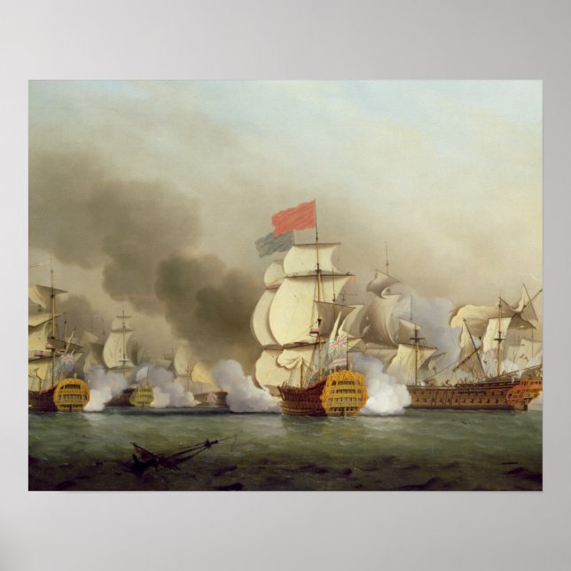 Vice Amiral Herr George Ansons (1697-1762) Victor Poster (Framsidan)