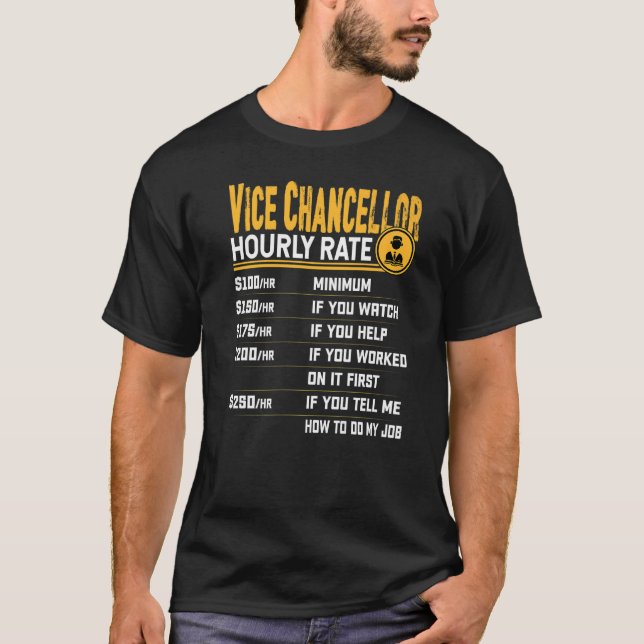 Vice förbundskansler - timtaxa t shirt (Framsida)