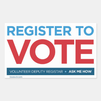 Vice justitiesekreterare för frivilligarbetare rektangulärt klistermärke