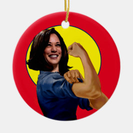 Vice Kamala Harris som Rosie Julgransprydnad Keramik