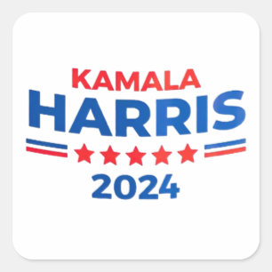 Vice Kamala Harris till president 2024 Fyrkantigt Klistermärke