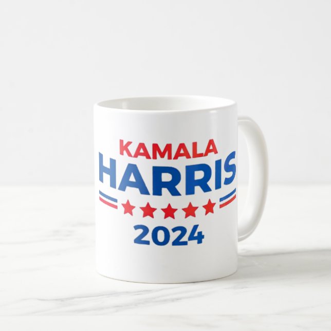 Vice Kamala Harris till president 2024 Kaffemugg (Framsida höger)