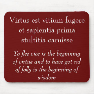 Vice och dygd, Horatius citat Musmatta