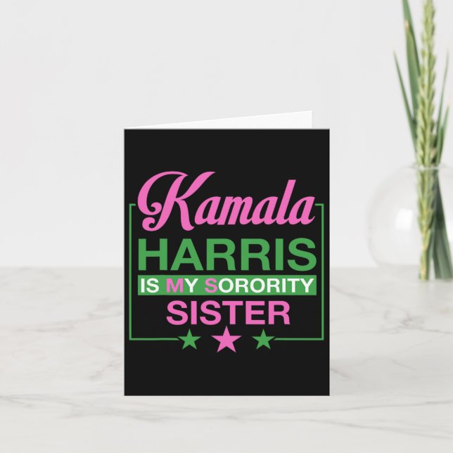 Vice president Kamala Harris är min stora syster Kort (Framsida)