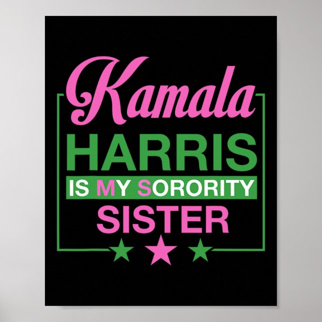 Vice president Kamala Harris är min stora syster Poster (Framsidan)
