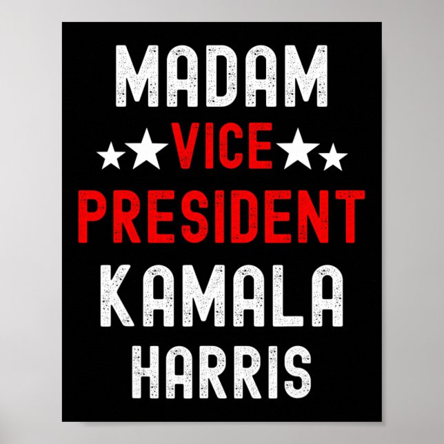 Vice president Kamala Harris Feminist Shirt. Herst Poster (Framsidan)