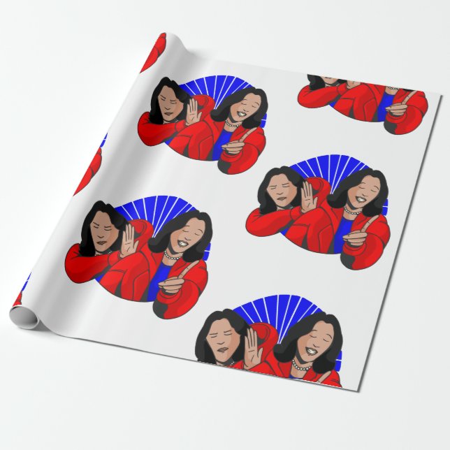 vice president kamala harris meme lustig presentpapper (Utrullad)
