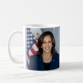 Vice President Kamala Harris Officiell Porträtt Kaffemugg