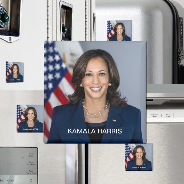 Vice President Kamala Harris Officiell Porträtt Magnet (Vice President Kamala Harris Official Portrait Magnet)