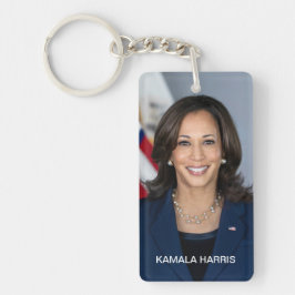 Vice President Kamala Harris Officiell Porträtt Nyckelring