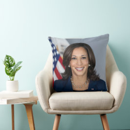 Vicens president Kamala Harris Officiell Photo Kudde