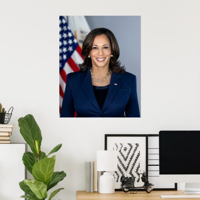 Vicens president Kamala Harris Officiell Photo Poster (Hemmakontoret)
