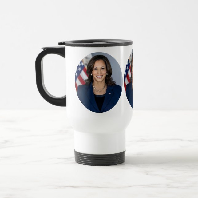 Vicens president Kamala Harris Officiell Photo Resemugg (Vänster)